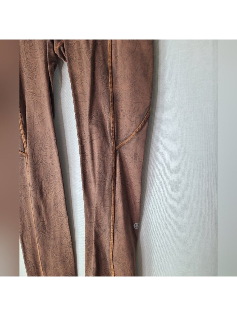 Lululemon Fast Free Tight II 25" Ice Dye *Non-Reflective Ice Wash Brown Earth- 4 - Picture 8 of 10